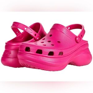 Crocs Classic Bae Clog Platform Shoe In Pink